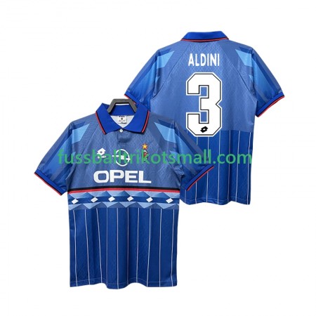 Fußballtrikots AC Mailand ALDINI 3 1995 Retro 1996 Kurzarm Auswärts-trikot kaufen
